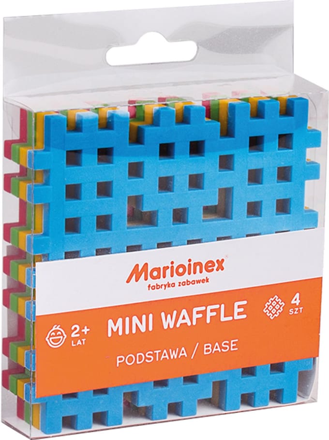 Mini wafel blokken onderplaat 4 stuks - Marioinex - vanaf 24 maanden