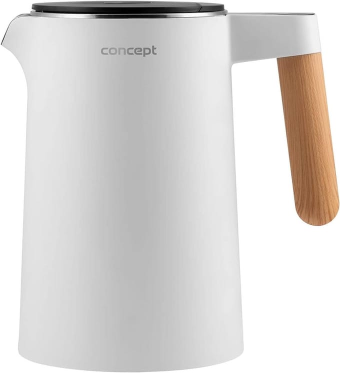 Digitale waterkoker - Temperatuurregeling - Thee zetten - Cool Touch design - 1.5 Liter - Wit