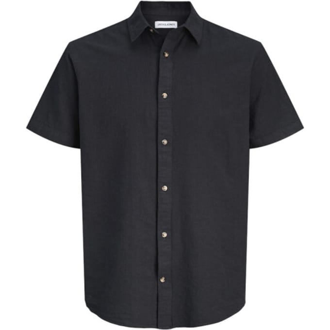 Jack & Jones Heren Overhemd regular fit Zwart L Volwassenen