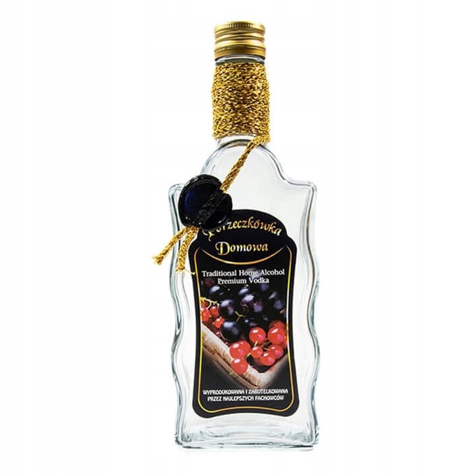Bimberek - Decoratieve Fles - 500ml - Sierkoord - Schuine Vorm