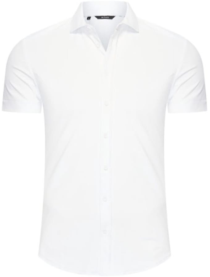 MI PIACE - Travel Men Short-Sleeve Shirt 2022 White - Maat : L