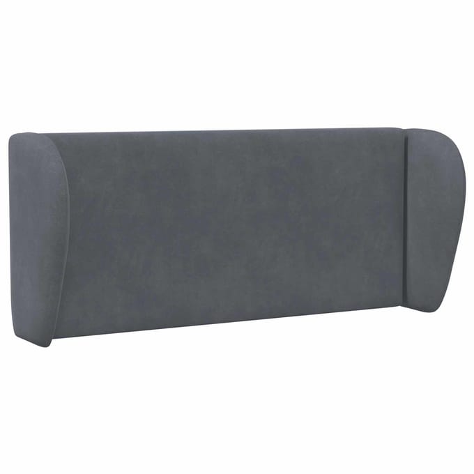 vidaXL - Hoofdbord - oor - Dim - Grijs - 40 - x - 23 - x - 6 - cm - Fluweel