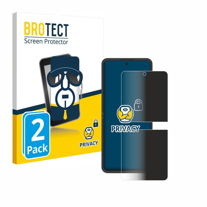 BROTECT - privacy screenprotector voor Nubia Flip 5G - Folie Beschermfolie Blauwlichtfilter 2 Stuks