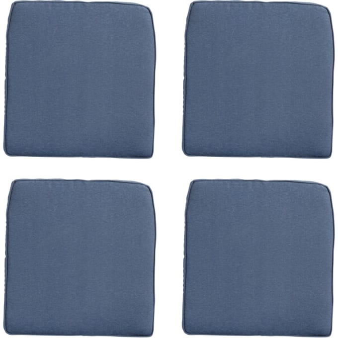 Madison - Zitkussen Wicker Panama safier blue - Ca. 48x48 cm - Set van 4