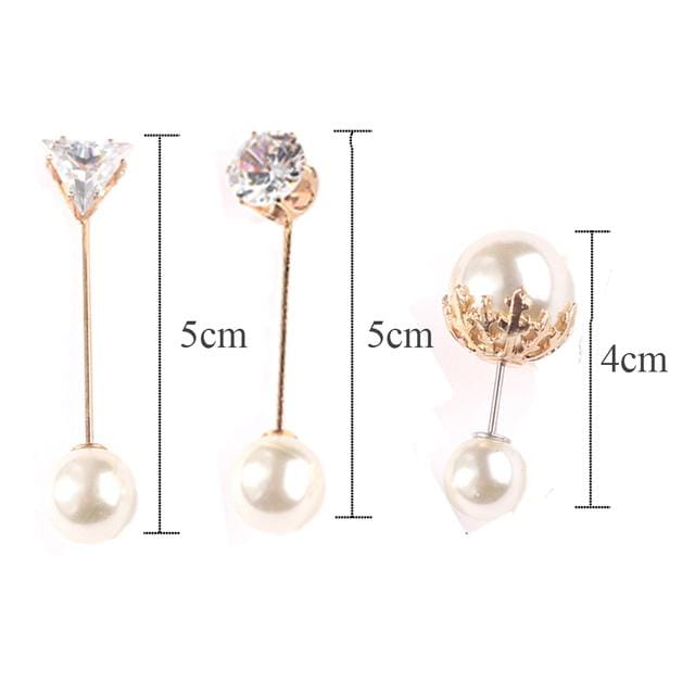 Ensemble de Broches Mode Perle Strass Broches Pour Femmes Vêtements Épingle de Revers Pull Jupe Broches Métal Accessoires DIY white