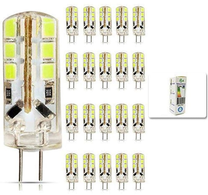 LED Lampjes - G4 Spots - Huis Verlichten - Energiebesparend Design - 20 Stuks - Koud Wit
