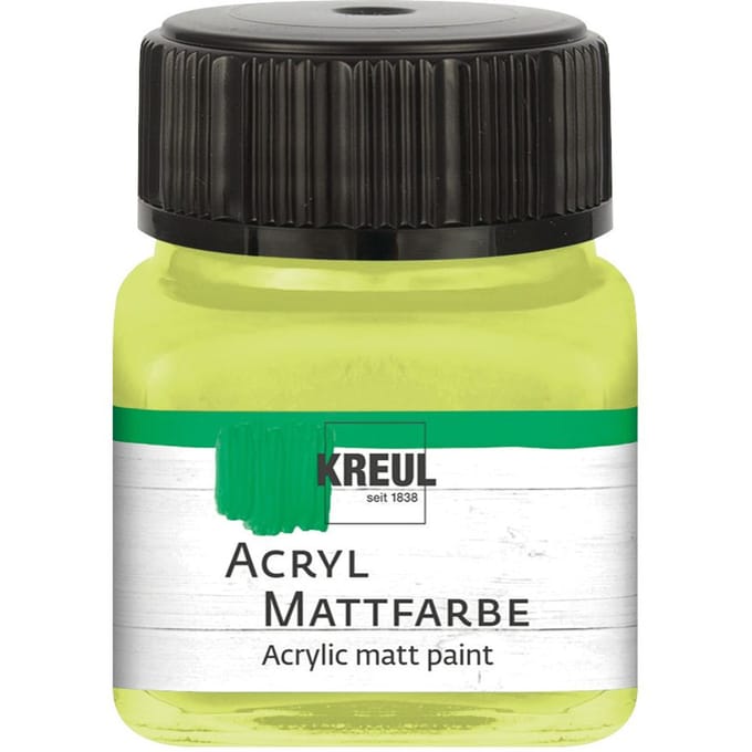 KREUL acryl matte verf, 20 ml - Lemon