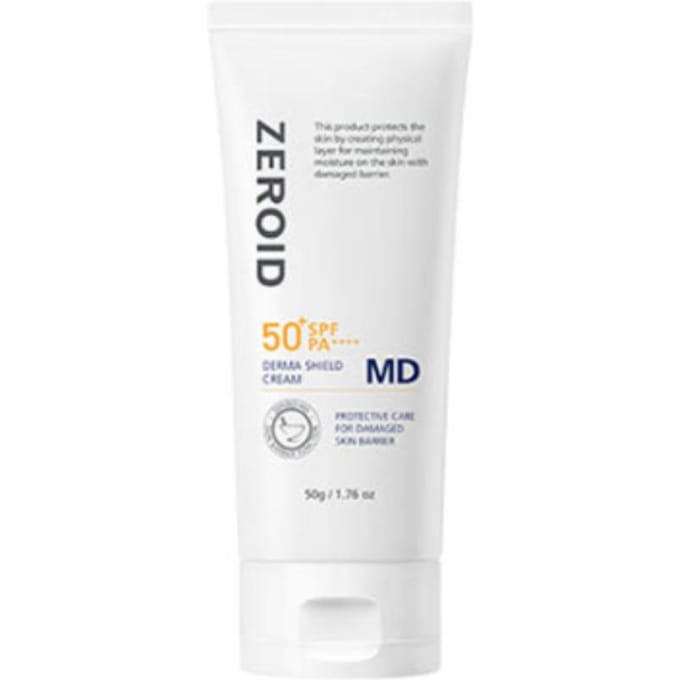 ZEROID Derma Shield Crème MD SPF50+ PA++++ 50g – Crème de protection UV de qualité médicale white