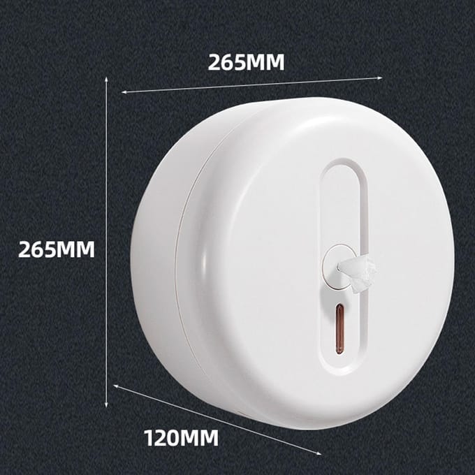 Toiletpapier Dispenser Plastic Wandmontage Automatische Afsnijding Waterdicht Center Pull Rol Tissuepapier white