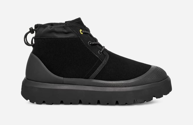UGG® Neumel Weather Hybrid for Men in Black, Size 6, Suede/Waterproof/Polyester