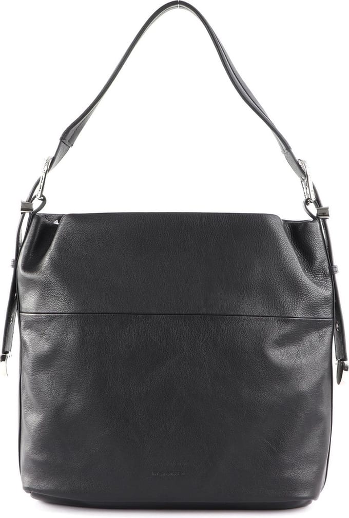 FREDsBRUDER Leren Schoudertas Kesey Shoulderbag Black Zwart