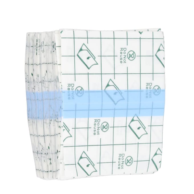 100 pièces Palette de Maquillage Jetable pour Main Imperméable Adhésive Palette de Mélange de Fond de Teint 8 X 8cm white
