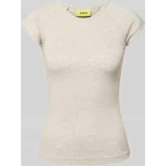 Slim fit T-shirt met ronde hals model 'Star'