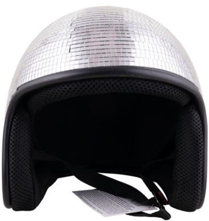 Helm met spiegeltjes Disco bal
