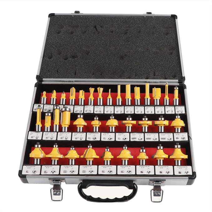 35 Stuks Houtbewerking Router Bits Trimmachine Gereedschap Hout Frezen Graveren Snijder