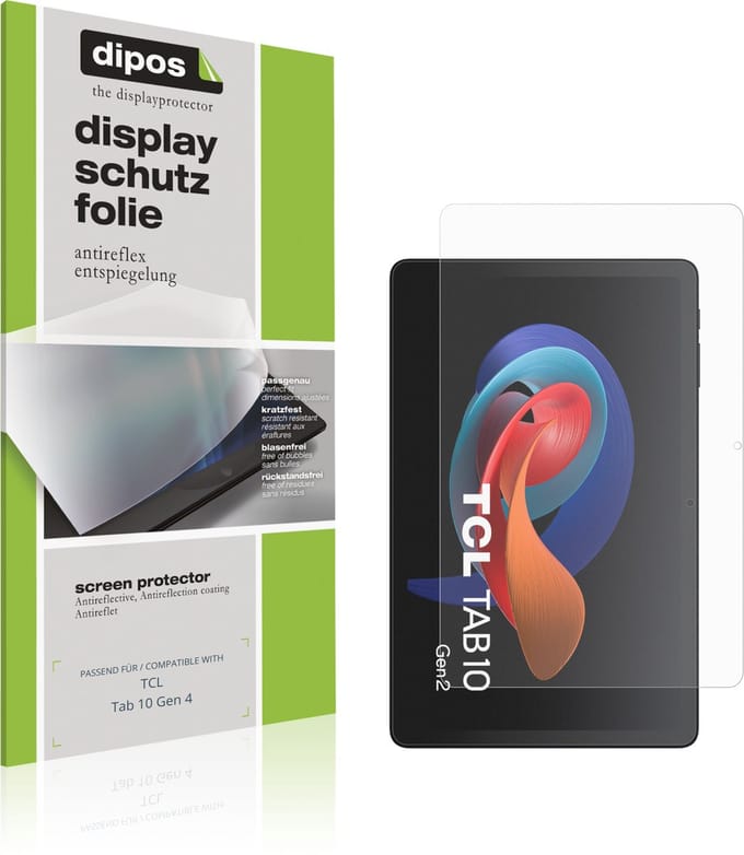 dipos – 2x Matte Beschermfolie geschikt voor TCL Tab 10 Gen 4 | Krasbestendige & antireflecterende Screenprotector Ultra-Thin