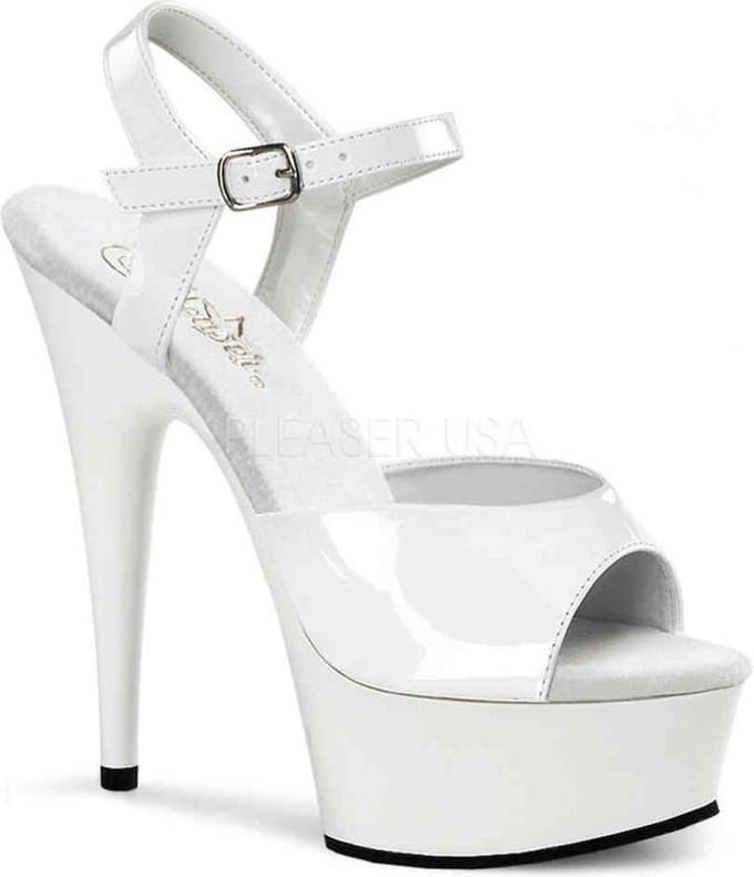 EU 39 = US 9 | DELIGHT-609 | 6 Heel, 1 3/4 PF Ankle Strap Sandal
