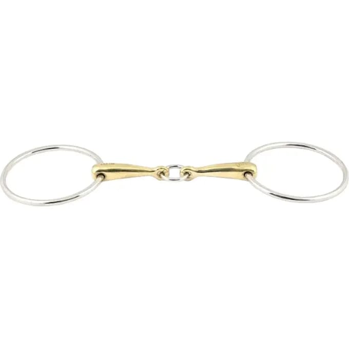 Mors dubbele brisures voor paard centrale ring Jump'In