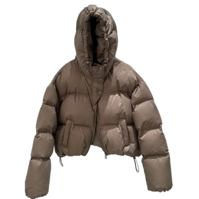 Winter Nieuw Koreaanse Versie Korte Thermische Donsjas Dames Verdikte Jas M black