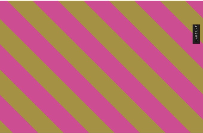 Inductiebeschermer roze- lime 80x52cm - LABEL-R