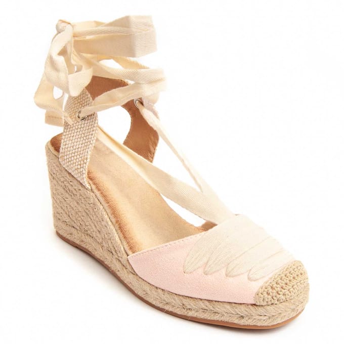 Espadrille compensée pour femme Montevita Cento 89990 41 rose