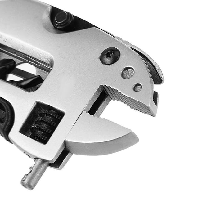 Multitool Mesuitrusting EDC Gereedschapsset Verstelbare moersleutel Kaak Schroevendraaier Tang Gereedschap gray