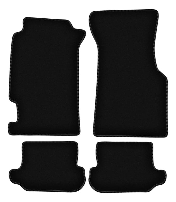 BASIC zwarte velours matten voor: Honda CRX DelSol coupé, cabrio (1992-1997)