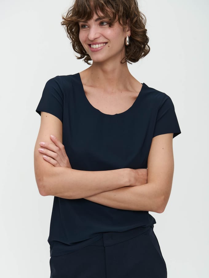 T shirt Sara Easy Wear Technical Jersey | Blue - Blue / M
