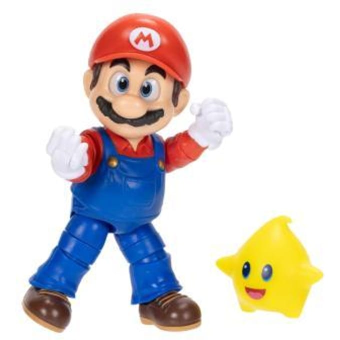 Jakks The Super Mario Galaxy Movie - Mario with Luma Star Action Figure 12 cm