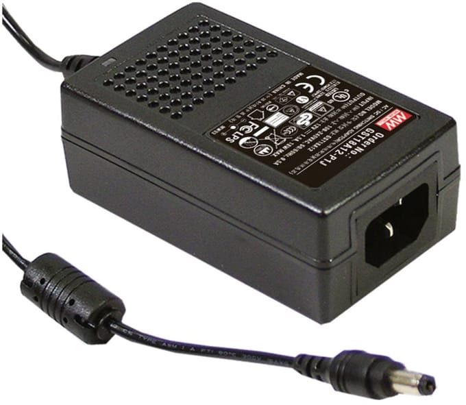 MEAN WELL GST18A24-P1J Tafelnetvoeding, vaste spanning 24 V 0.75 A 18 W