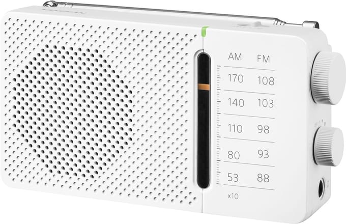 Sangean SR-36 - FM Radio - Draagbare Radio met AM en FM - Wit