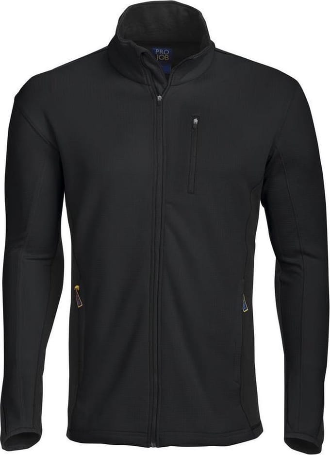 ProJob 3307 SWEATER MET LANGE RITS 643307 - Zwart - S