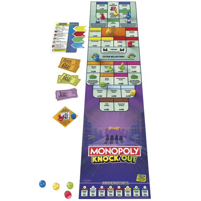Monopoly Knockout Bordspel - Nederlandse Editie - Gezelschapsspel