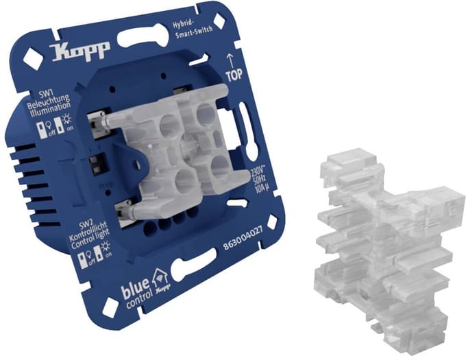 Blue-Control 8630.0402.7 2-kanaals Draadloze schakelactor Blauw
