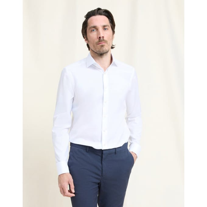 OLYMP Signature Overhemd, Tailored Fit, Signature Kent, Wit