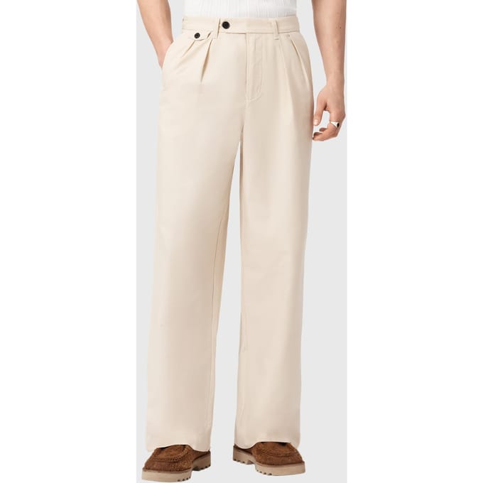 AllSaints Conway Trouser Sandshell Taupe Größe: W32 | Maßgeschneiderte Hosen Outlet | Herren | Schwarz