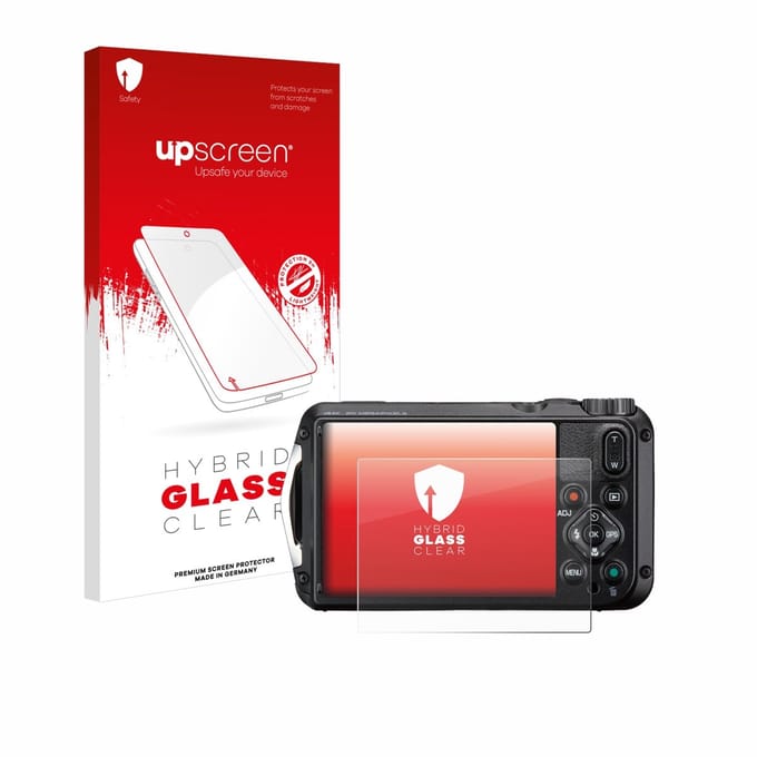 upscreen - Screenprotector voor Ricoh Pentax WG-8 - Folie Beschermfolie Beschermglas transparant