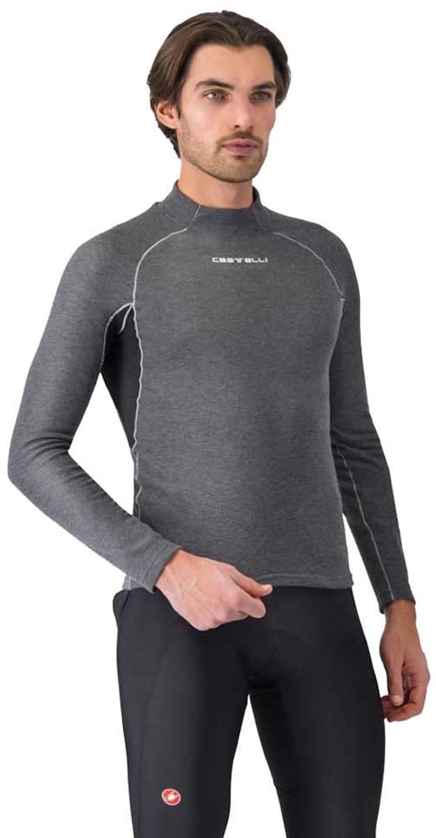Castelli Flanders 2 Lange Mouwen Basislaag Grijs M Man