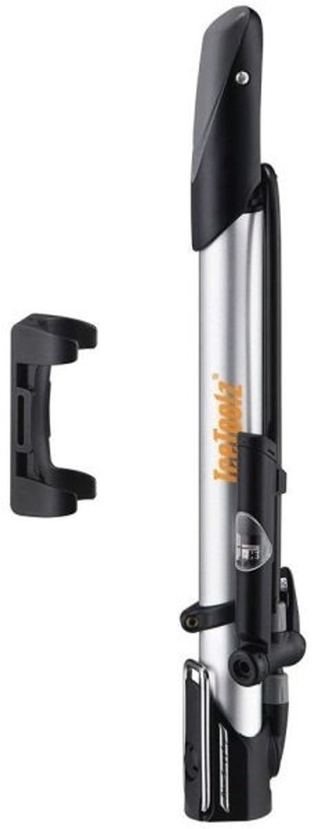 Hogedruk mini voetpomp IceToolz 240A351 met drukmeter