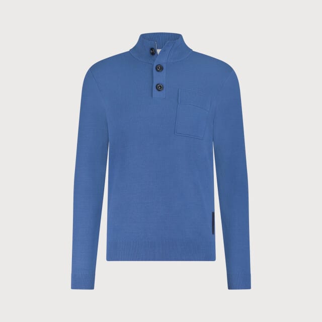Blue Industry De pullover met knoop- en ritssluiting |