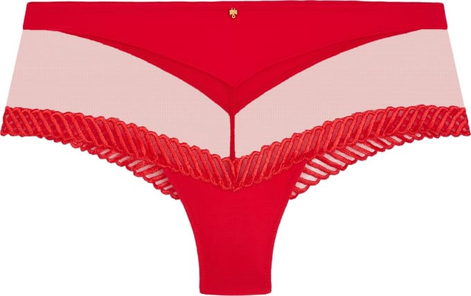 Aubade-sheer emotion-rood-short-L