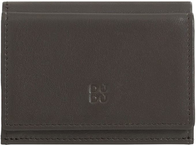 DuDu Honduras Portemonnee Leder 10 cm - Jongens - Horizontaal - coffee brown