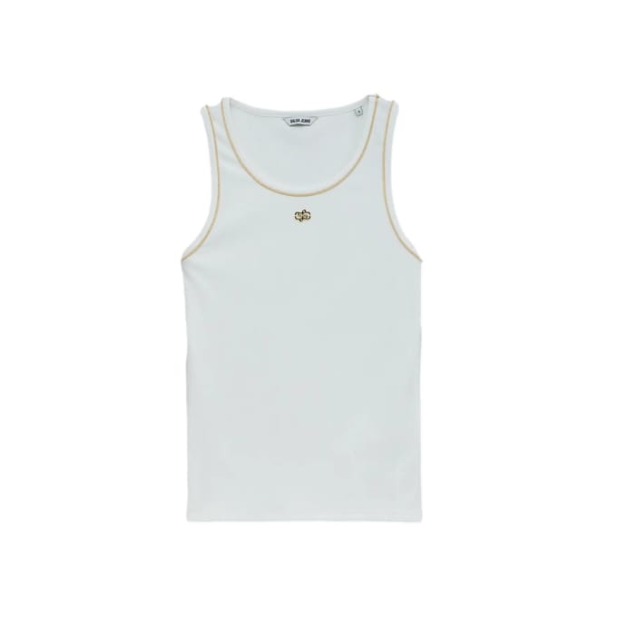 Mouwloos T-shirt met lurexdraad voor dames Salsa Jeans Basic