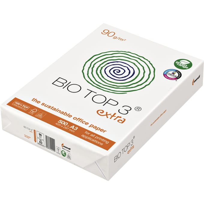 Kopieerpapier BioTop 3 A3 90gr naturel 500 vel