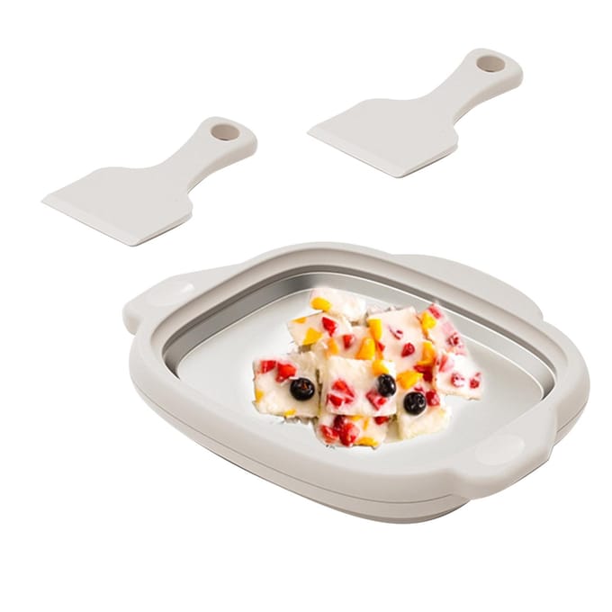 Rolde IJs Maker Multifunctioneel Innovatief Efficiënt Kleine Bevroren Yoghurt Maker voor het Maken van Bevroren Yoghurt Rolde IJs wit
