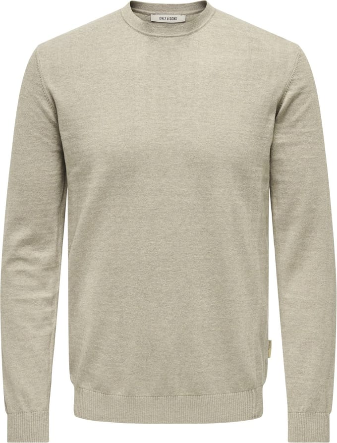 ONLY&SONS - ONSLOUI REG 12 MEL CREW KNIT NOOS - Heren - Gebreide truien