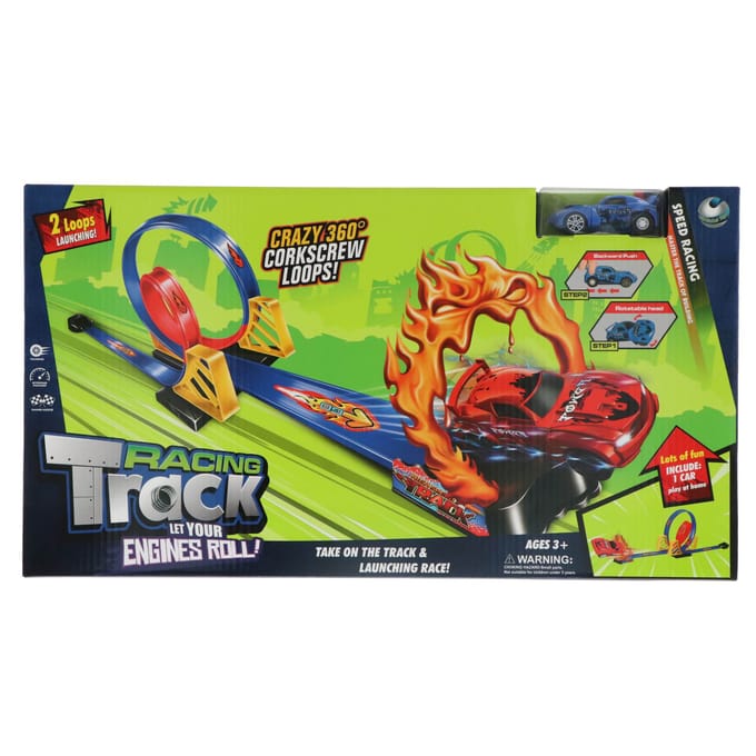 Top1Toys Racebaan vlammen met looping groot