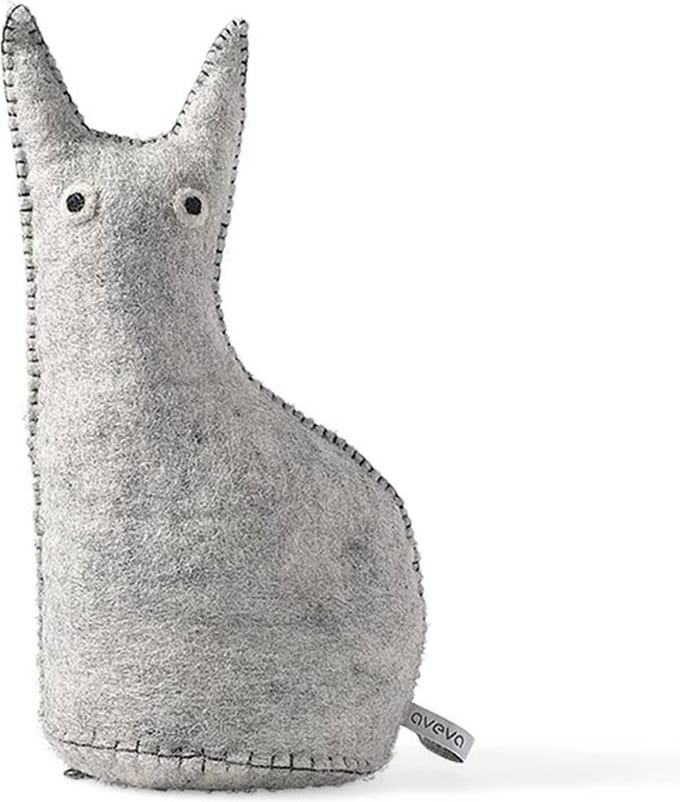 Aveva the curious deurstop / boekensteun H29cm raw grey