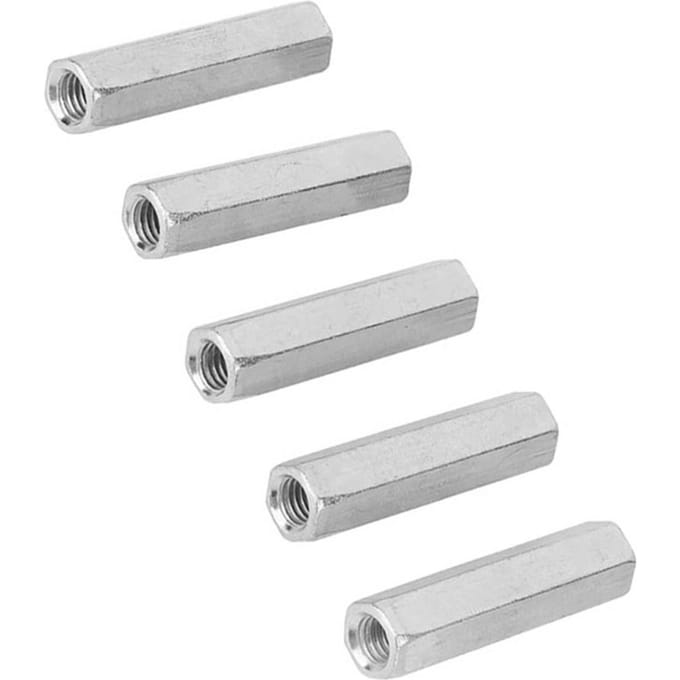 5 pièces M8 * 50 longue tige écrou Hex Hexagonal manchon écrou entretoise attaches filetées