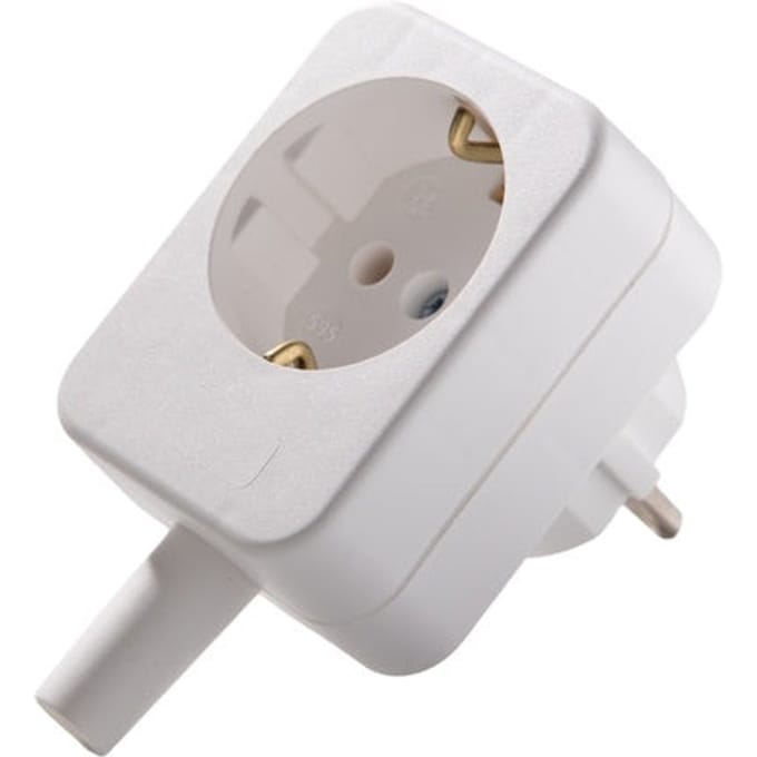 Martin Kaiser Arctic witte adapterstekker met aardingscontact - 595/20/kws [15 stuks]